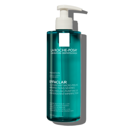 جل لاروش بوزيه إيفاكلار المنظف المقشر الدقيق للبشرة الدهنية والمعرضة للحبوب – La Roche-Posay Effaclar Micro-Peeling Purifying Gel