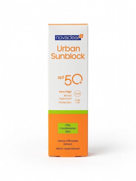 أوربان كريم واقي شمس أوربان ةنوفاكلير SPF 50+ للبشرة الدهنية والمختلط – Novaclear Urban Sunblock SPF50+