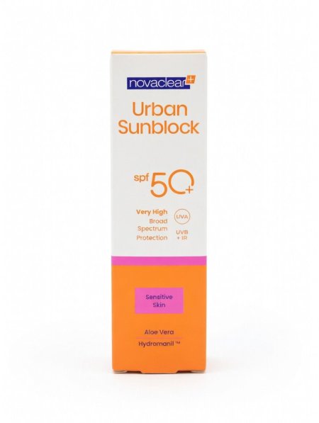 كريم واقي شمس نوفاكلير أوربان للبشرة الحساسة  Novaclear Urban Sunblock SPF50