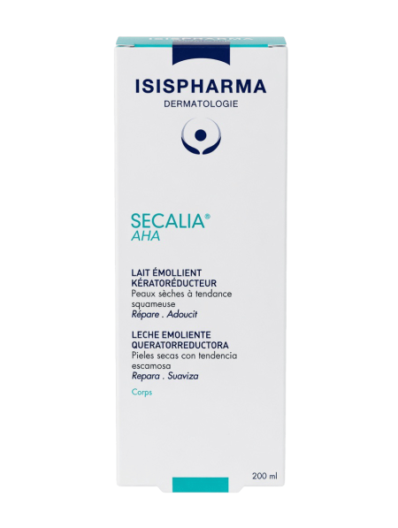 لوشن سيكاليا AHA مرطب ومقشّر للجسم للبشرة الجافة والمتقشرة من إيزيس فارما | ISISPHARMA Secalia AHA Body Lotion