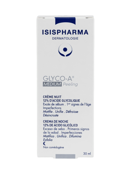 كريم غليكو-إيه 12% ليلي مقشّر بحمض الجليكوليك من إيزيس فارما | ISISPHARMA Glyco-A 12% Night Cream