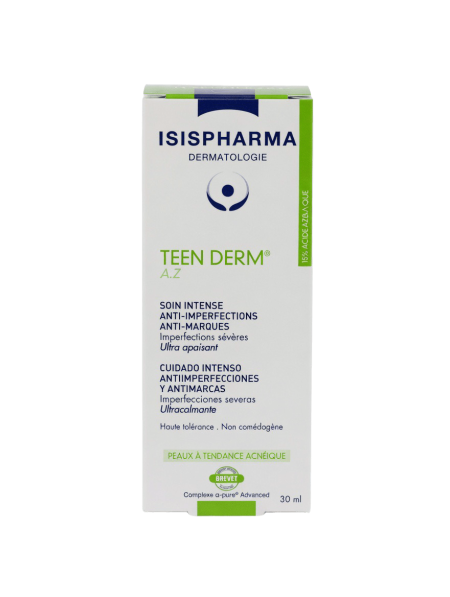 كريم تيين ديرم A.Z 15% ضد الحبوب وآثارها من إيزيس فارما | ISISPHARMA Teen Derm A.Z 15% Cream