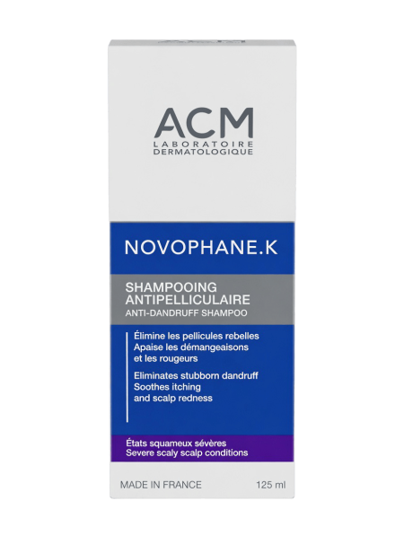 شامبو نوفوفان كيه المضاد للقشرة والحكة لفروة الرأس المتقشرة من إيه سي إم | ACM Novophane.K Anti-Dandruff Shampoo