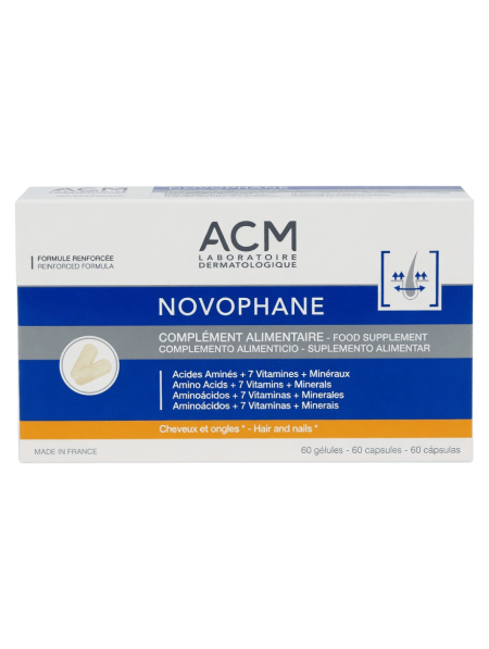 مكمل نوفوفان فورتي لتقوية الشعر والأظافر من إيه سي إم | ACM Novophane Food Supplement
