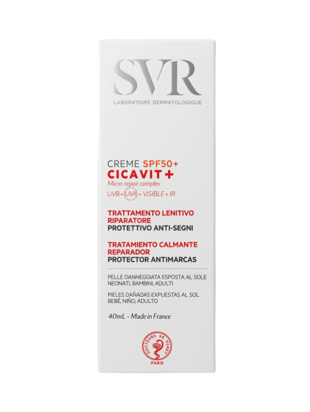 كريم سيكافيت بلس SPF 50+ المرمم والمهدئ من إس في آر | SVR Cicavit+ SPF 50+ Cream