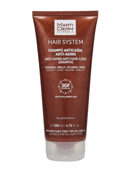شامبو مارتيديرم المضاد لتساقط الشعر ومكثّف الكثافة واللمعان | MartiDerm Hair System Anti Hair-Loss Shampoo