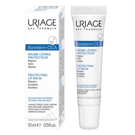 بلسم شفاه يورياج باريديرم سيكا للحماية والترميم | Uriage Bariéderm-CICA Protecting Lip Balm