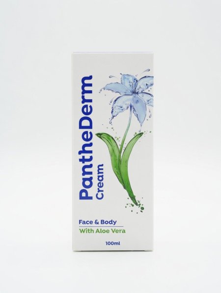 كريم مرطب بانثيديرم للوجه والجسم بالألوفيرا | PantheDerm Moisturizing Cream Face & Body with Aloe Vera