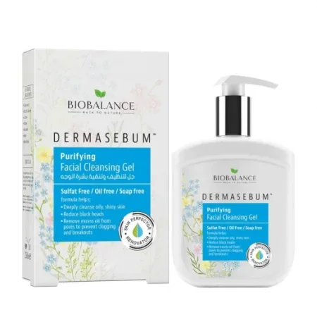 جل بيوبالانس ديرماسيبوم لتنظيف وتنقية البشرة الدهنية | BioBalance Dermasebum Purifying Facial Cleansing Gel