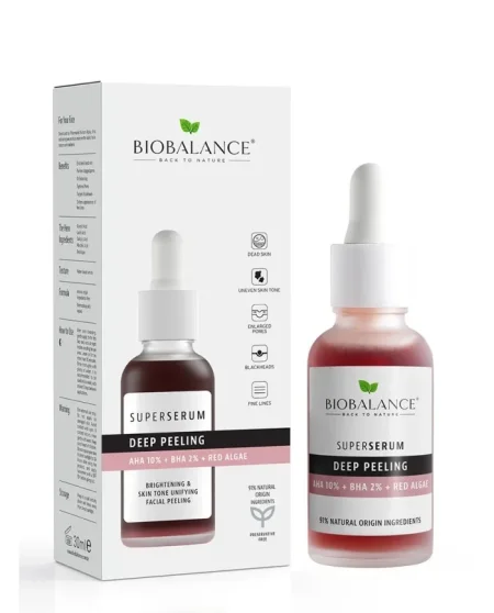 مقشر عميق للوجه بالأحماض AHA 10% + BHA 2% لتفتيح وتوحيد لون البشرة | Deep Peeling Facial AHA 10% + BHA 2% + Red Algae