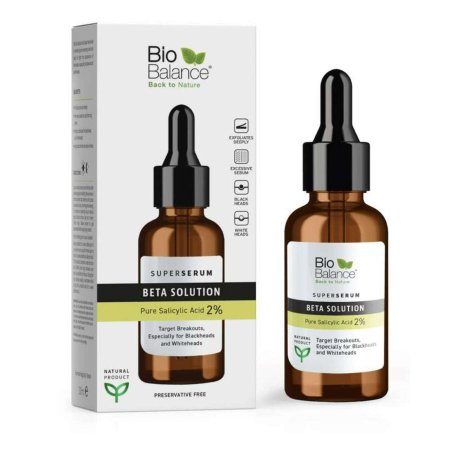 سيروم بيوبالانس حمض الساليسيليك 2% لعلاج الحبوب والرؤوس السوداء | BioBalance Beta Solution Salicylic Acid 2% Super Serum