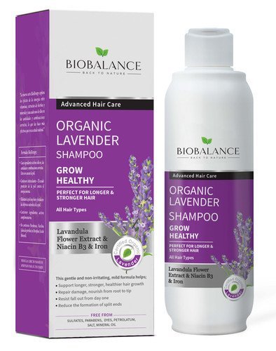 شامبو بيوبالانس باللافندر لتقوية وتطويل الشعر | BioBalance Organic Lavender Grow Healthy Shampoo