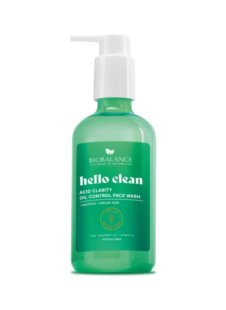 غسول بيوبالانس هيلو كلين لتنقية البشرة الدهنية والتحكم بالزيوت | BioBalance Hello Clean Acid Clarity Oil Control Face Wash