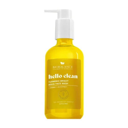 غسول بيوبالانس هيلو كلين بالكركم لتفتيح البشرة وإشراقتها | BioBalance Hello Clean Turmeric Bright Aqua Face Wash