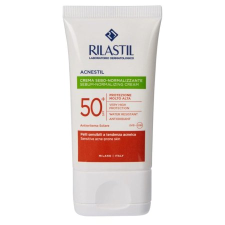 واقي شمس ريلاستيل أكنيستيل للبشرة الدهنية والمعرضة للحبوب | Rilastil Acnestil Sebum-Normalizing Sun Cream SPF Very High Protection