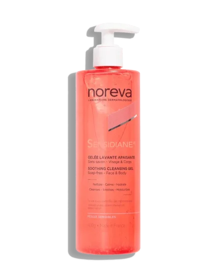غسول نوريفا سينسيديان المهدئ للبشرة الحساسة للوجه والجسم | Noreva Sensidiane Soothing Cleansing Gel (Soap-Free Face & Body)