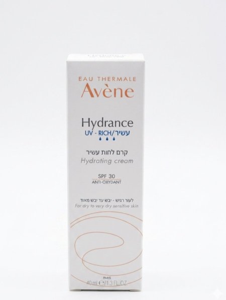 كريم أفين هيدرانس المرطب المكثف للبشرة الجافة والحساسة SPF30 | Avène Hydrance Hydrating Cream SPF30