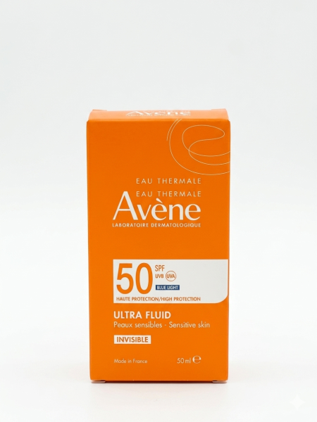 فلويد أفين واقي شمس فائق الخفة SPF50+ بحماية من الضوء الأزرق | Avène Invisible Ultra Fluid SPF50+