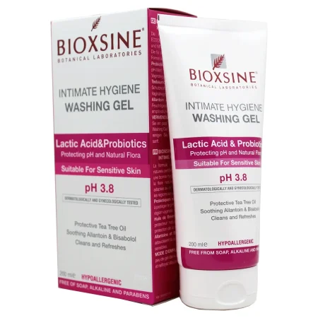 غسول بيوكسين للمناطق الحساسة بحمض اللاكتيك والبروبيوتيك pH 3.8 | Bioxcin Intimate Hygiene Washing Gel
