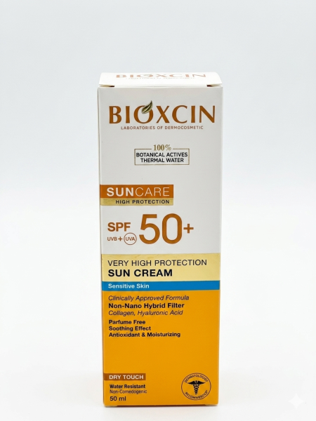 كريم بيوكسين واقي شمس SPF50+ للبشرة الحساسة بالحماية العالية | Bioxcin Suncare SPF50+ High Protection Sun Cream