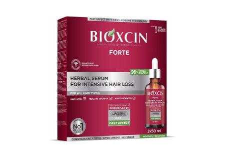 سيروم بيوكسين فورتي العشبي المكثف ضد تساقط الشعر لجميع أنواع الشعر | Bioxcin Forte Herbal Serum