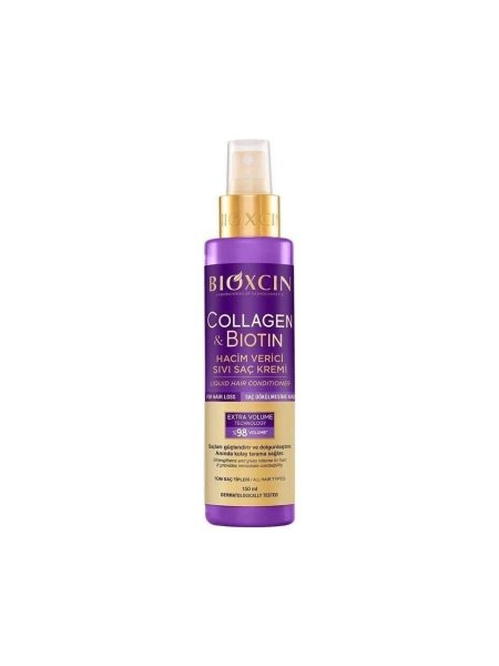 بلسم بيوكسين السائل كولاجين + بيوتين لتكثيف الشعر بدون شطف | Bioxcin Collagen & Biotin Liquid Hair Conditioner 150ml