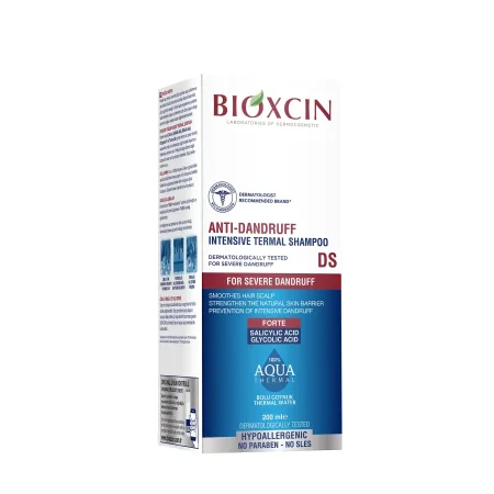 شامبو بيوكسين فورتي الحراري المضاد للقشرة الشديدة | Bioxcin Anti-Dandruff Intensive Thermal Shampoo 200ml
