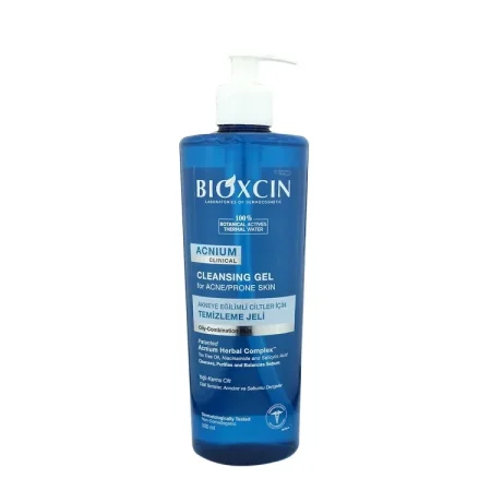 جل بيوكسين أكنيوم المنظف للبشرة المعرضة لحب الشباب | Bioxcin Acnium Cleansing Gel for Acne-Prone Skin 500mlo