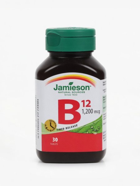 فيتامين ب12 جاميسون ممتد المفعول | Jamieson Vitamin B12 1200 mcg Timed Release