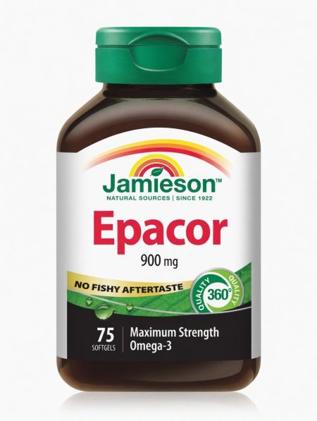 أوميغا 3 جاميسون إبيكور 900mg قوة عالية | Jamieson Epacor Omega-3 900 mg Maximum Strength