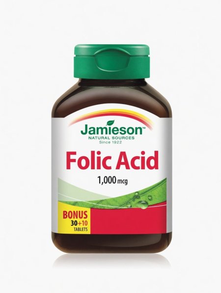 حمض الفوليك جاميسون 1000 مكغ | Jamieson Folic Acid 1000 mcg Tablets