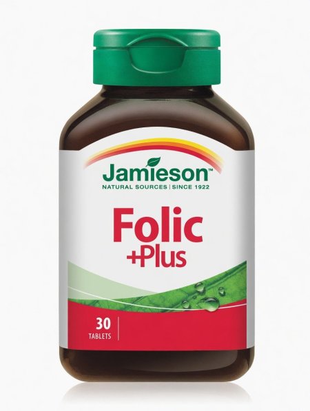 حمض الفوليك جاميسون + بلس | Jamieson Folic +Plus Tablets