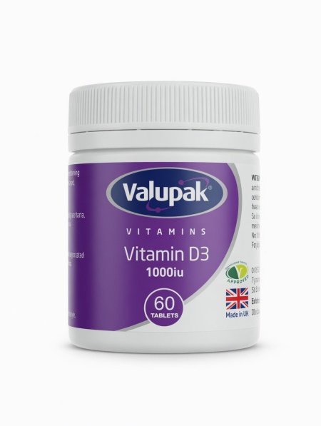 فيتامين د3 فاليوباك 1000 وحدة دولية | Valupak Vitamin D3 1000 IU