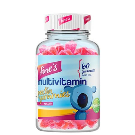 فاينز مالتي فيتامين للأطفال 60 قطعة | Fine’s Children Multivitamin Gummies 60