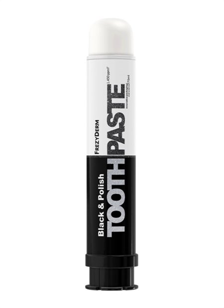 معجون فريزيديرم بلاك آند بوليش معجون أسنان لتلميع وتبييض الأسنان | Frezyderm Black & Polish Toothpaste