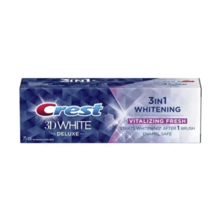 معجون كريست 3D وايت ديلوكس 3 في 1 لتبييض الأسنان | Crest 3D White Deluxe 3in1 Whitening Toothpaste