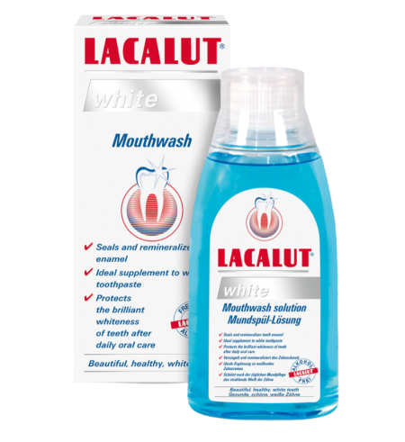 لاكالوت وايت غسول الفم لتبييض وحماية الأسنان | LACALUT White Mouthwash