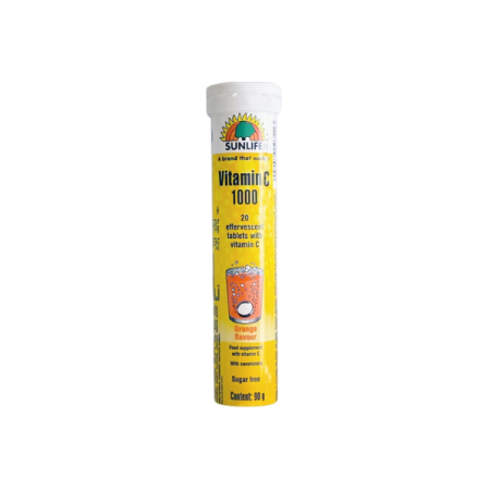 أقراص فيتامين C الفوّارة | SUNLIFE® Vitamin C Effervescent Tablets