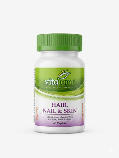 فيتافارم للشعر والأظافر والبشرة مع الكولاجين | Vitaform Hair, Nail & Skin Caplets