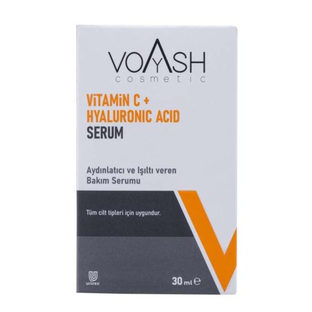 سيروم فيتامين C + حمض الهيالورونيك للإشراقة | VOASH Cosmetic Vitamin C + Hyaluronic Acid Serum