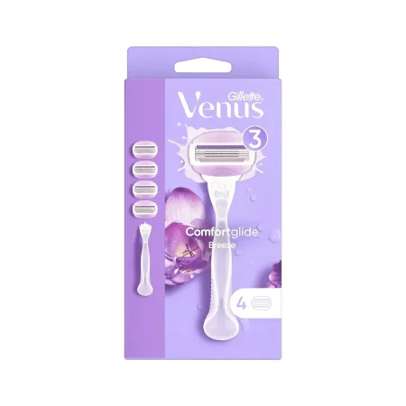 فينوس 3 كومفورت غلايد بريز شفرات حلاقة نسائية (4 قطع) | Venus 3 Comfortglide Breeze Razor Refills 4 Pack