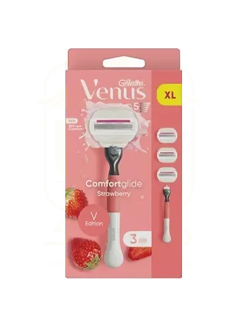 فينوس XL كومفورت غلايد بالفراولة (3 قطع) | Venus XL Comfortglide Strawberry (3 Pack)
