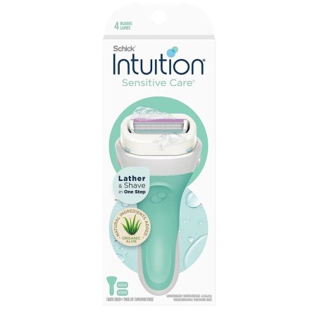 ماكينة حلاقة شيك إنتويشن للبشرة الحساسة (مع غطاء + 2 رؤوس) | Schick Intuition Sensitive Care Razor