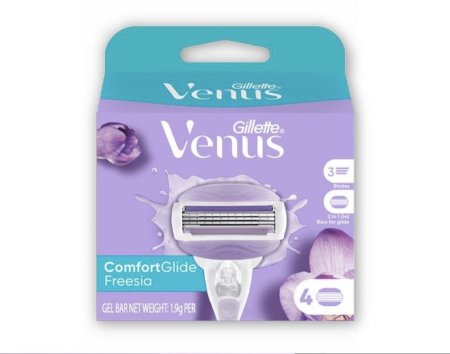 فينوس 3 شفرات كومفورت غلايد فريزيا (4 قطع) | Venus 3 Blades Comfortglide Freesia (4 Pack)