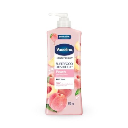 فازلين لوشن الترطيب والتفتيح بالخوخ | Vaseline Healthy Bright Superfood Freshlock™ Peach – 320 ml