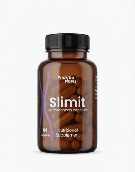 كبسولات سليمِت للتنحيف غلوكو مانان | Slimit Glucomannan Capsules – Nutritional Supplement