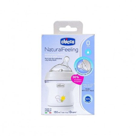 شيكو رضاعة ناتشورال فيلينغ مضادة للمغص | Chicco NaturalFeeling Anti-Colic Baby Bottle