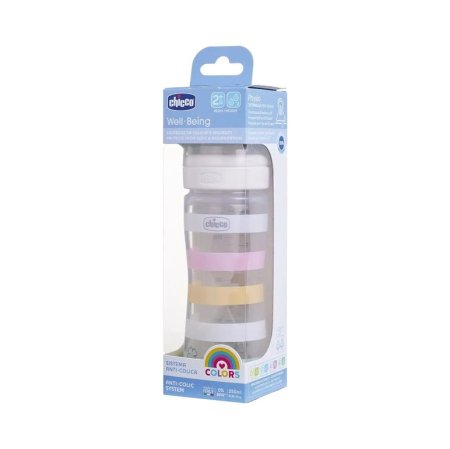 شيكو ويل بيينغ رضاعة مضادة للمغص (تدفق متوسط) من عمر شهرين | Chicco Well-Being Baby Bottle Medium Flow