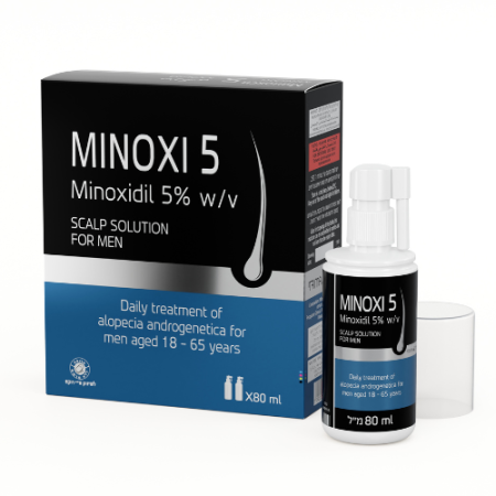 محلول مينوكسيديل لعلاج تساقط الشعر وتحفيز النمو للرجال او النساء | MINOXI 5 Scalp Solution – Minoxidil Hair Treatment 80 ml