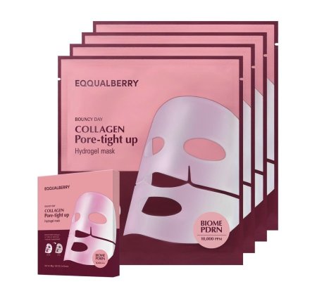 Equalberry Collagen Pore-Tight Up Hydrogel Mask (Biome PDRN 10,000 ppm) ماسك الكولاجين لشد المسام